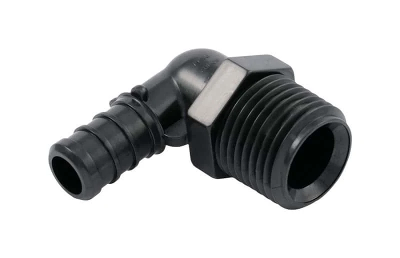 SharkBite Push To Connect 1/2 In. PEX X 1/2 In. D PEX Plastic Elbow Adapter 1 SharkBite Push To Connect 1/2 In. PEX X 1/2 In. D PEX Plastic Elbow Adapter