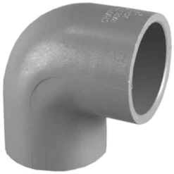 Charlotte Pipe Schedule 40 3 In. Socket X 3 In. D Hub PVC 11-11/16 In. 90 Degree Elbow 1 Pk