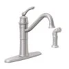 Moen Wetherly One Handle Stainless Steel Kitchen Faucet Side Sprayer Included -ACE Shop 7ff7297f b854 48e0 995f 082cfbf305a0
