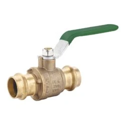 Arrowhead Brass 1-1/4 In. Brass Press Ball Valve Full Port