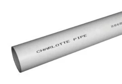 Charlotte Pipe Schedule 40 PVC Foam Core Pipe 4 In. D X 5 Ft. L Plain End 0 Psi