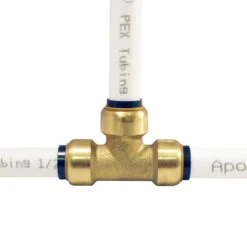 Apollo® Apollo Tectite Push To Connect 1/2 In. PTC In To X 1/2 In. D PTC Brass Slip Tee -ACE Shop 8432c739 05f6 42b0 a762 b8c41b862f00