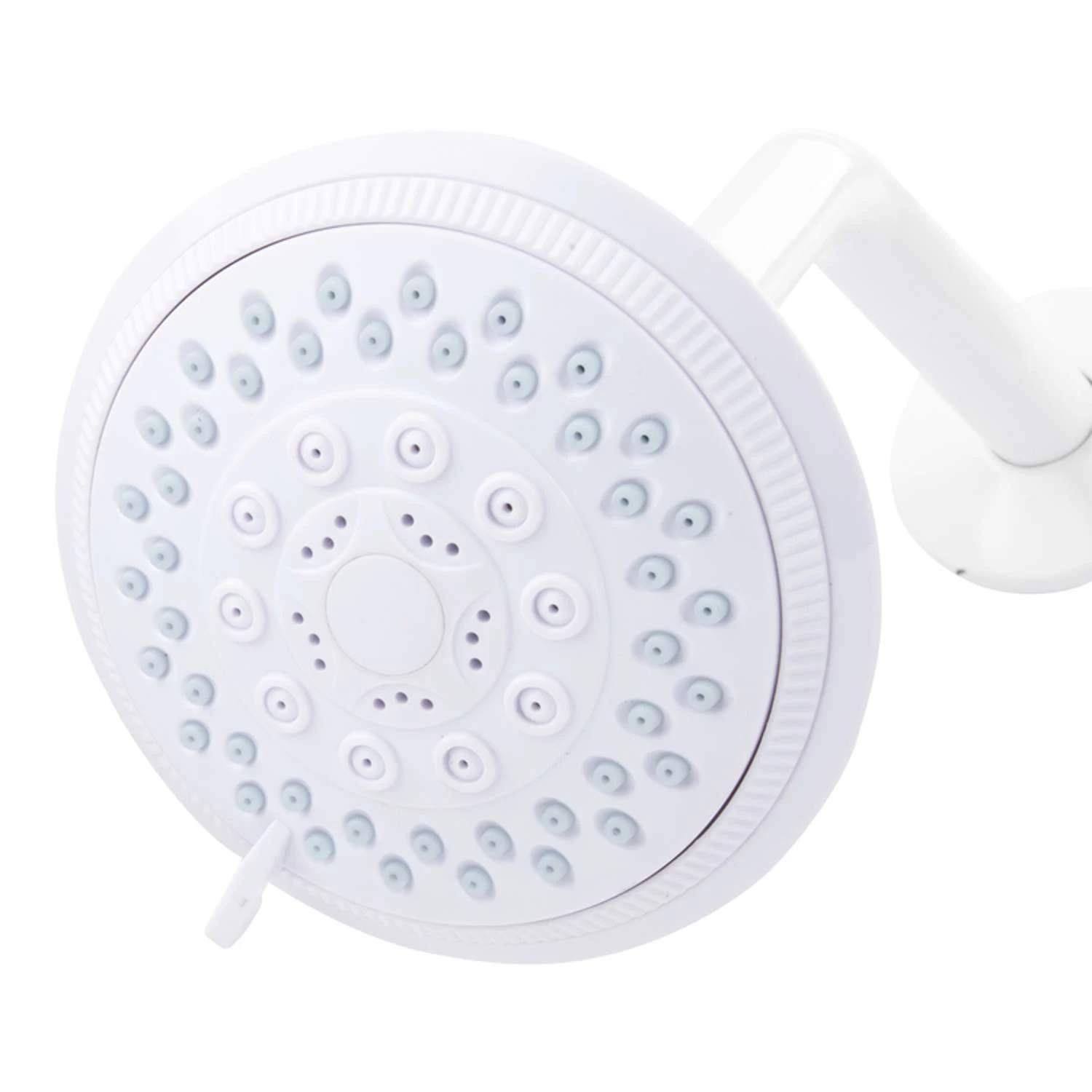 Exquisite White Plastic 5 Settings Showerhead 1.8 Gpm 3 Exquisite White Plastic 5 Settings Showerhead 1.8 Gpm - Image 3