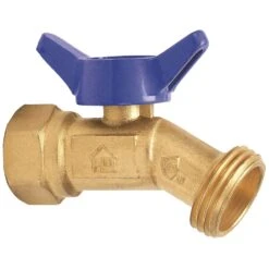 Homewerks 1/2 In. FIP Ah X 3/4 In. MHT Brass No-Kink Hose Bibb