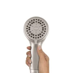 Waterpik EcoFlow Brushed Nickel 4 Settings Showerhead 1.6 Gpm -ACE Shop 8568bde3 f83a 4f92 8b91 2dd0f6d62bcf