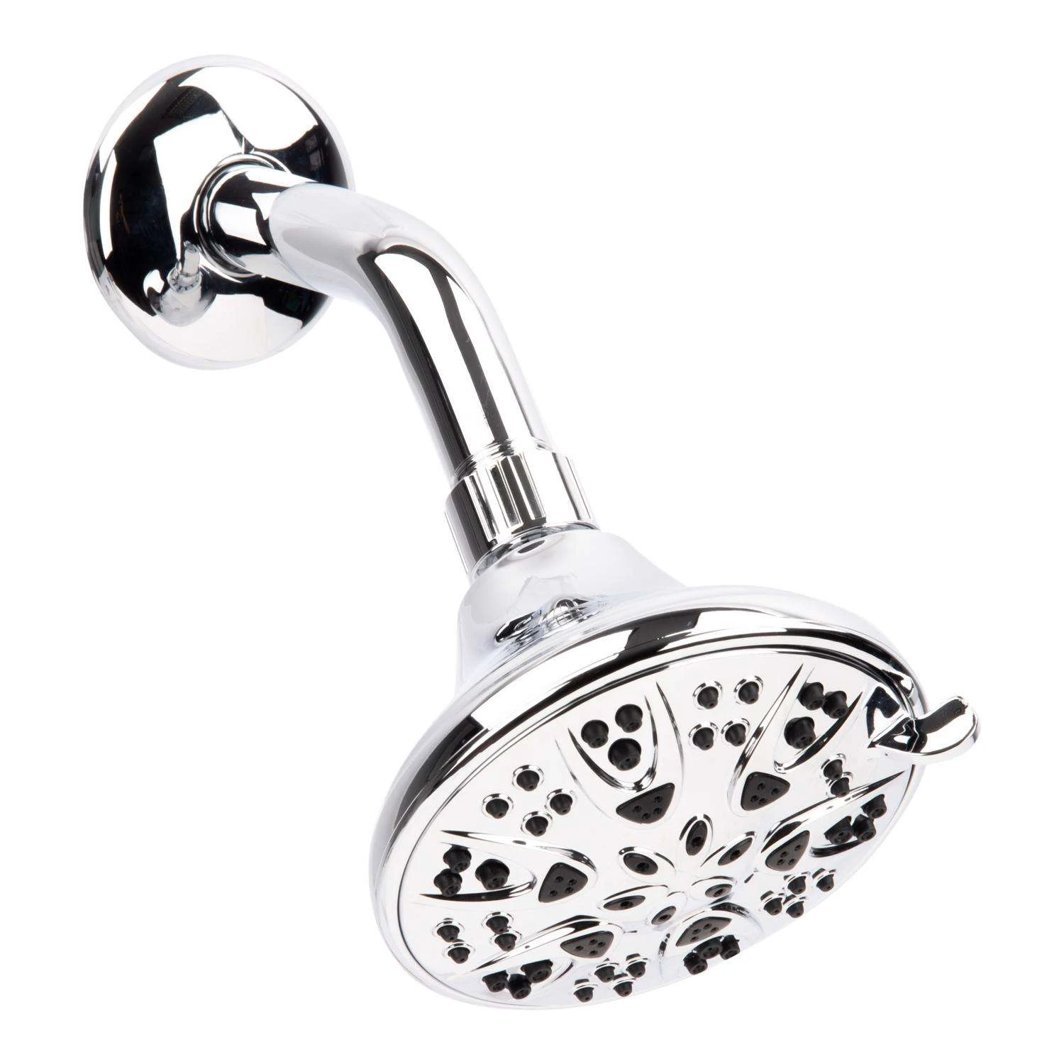 Exquisite Chrome Plastic 5 Settings Showerhead 1.8 Gpm 4 Exquisite Chrome Plastic 5 Settings Showerhead 1.8 Gpm - Image 4