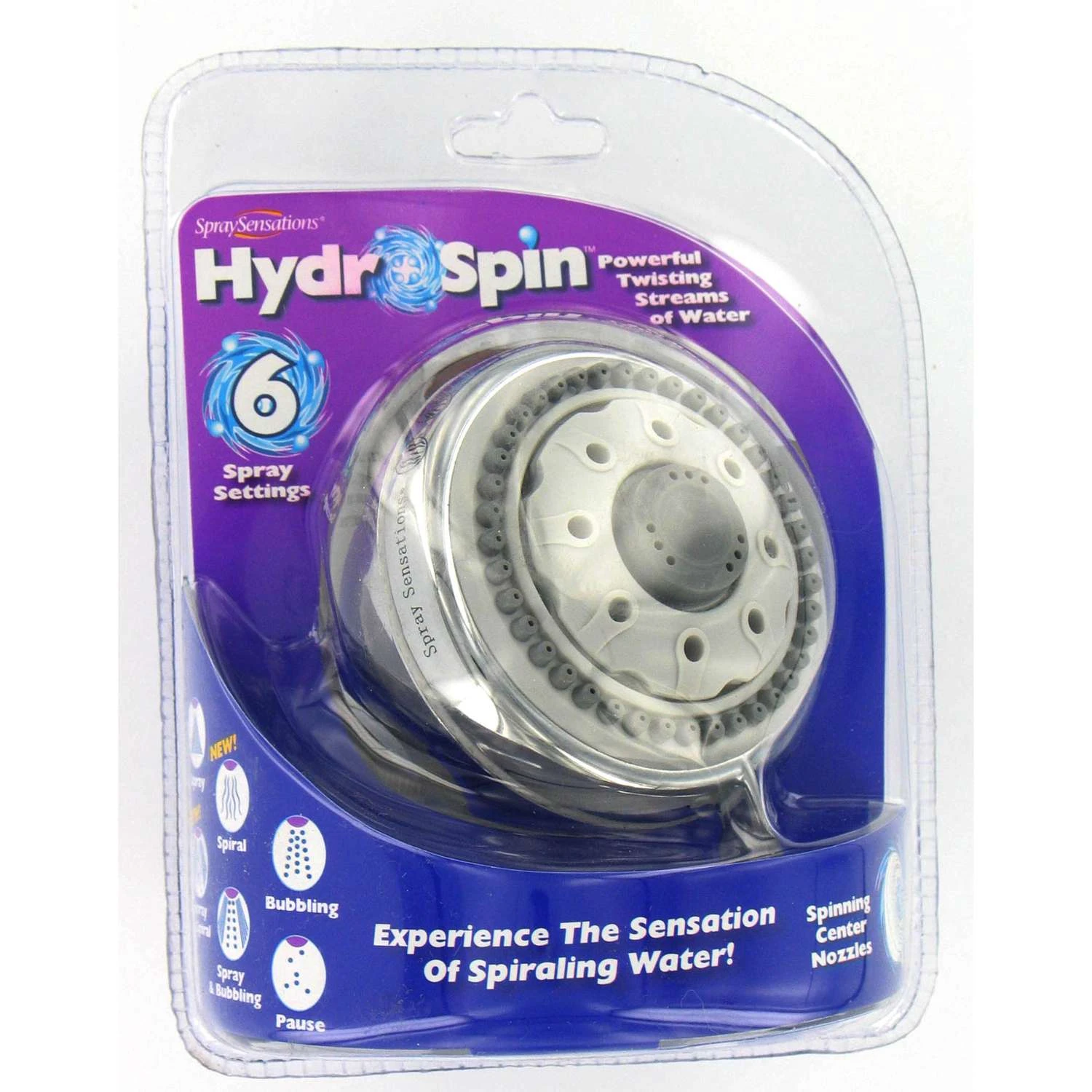 PlumbCraft SpraySensations Chrome 6 Settings LED Handheld Showerhead 2.5 Gpm 1 PlumbCraft SpraySensations Chrome 6 Settings LED Handheld Showerhead 2.5 Gpm