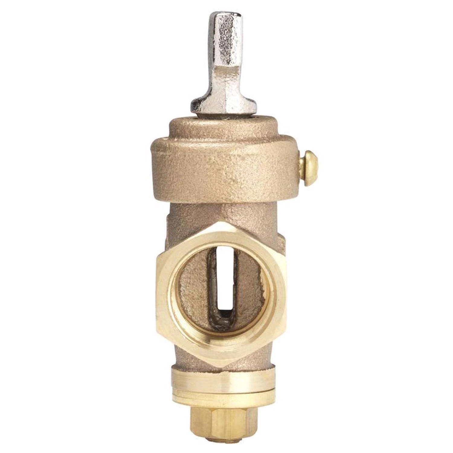 Homewerks 1/2 In. FIP X 1/2 In. FIP Bronze Ground Key Stop & Drain Valve 2 Homewerks 1/2 In. FIP X 1/2 In. FIP Bronze Ground Key Stop & Drain Valve - Image 2