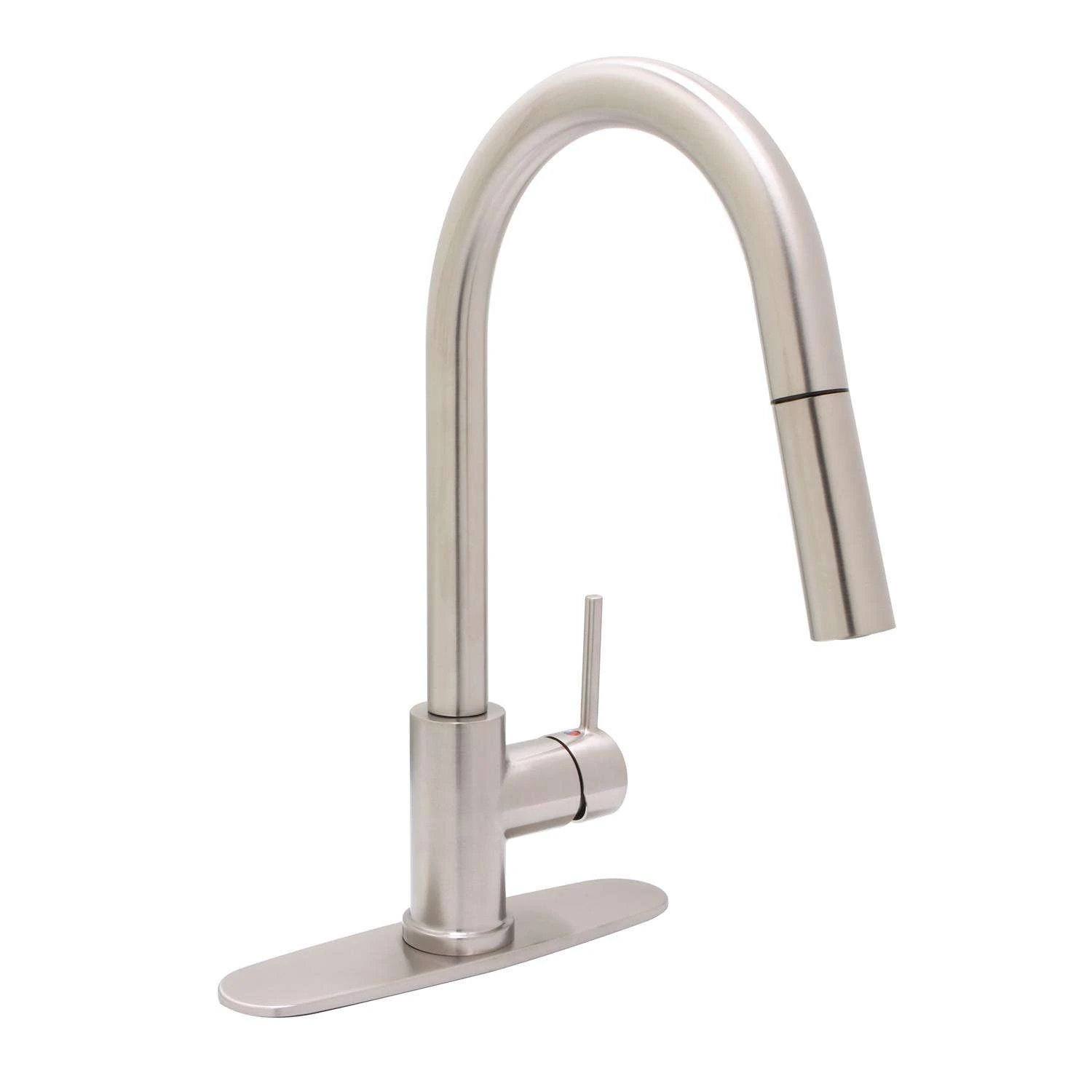 Huntington Brass Euro Arc One Handle Satin Nickel Pull-Down Kitchen Faucet 2 Huntington Brass Euro Arc One Handle Satin Nickel Pull-Down Kitchen Faucet - Image 2