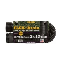 Flex-Drain 12 Ft. L Poly Drain Pipe
