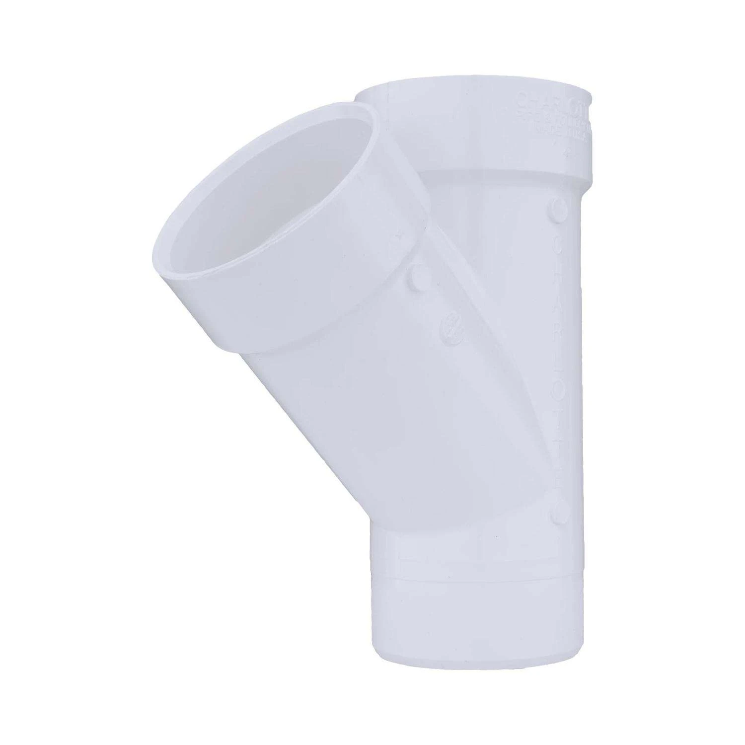 Charlotte Pipe Schedule 40 4 In. Hub X 4 In. D Hub PVC Street Wye 1 Pk 1 Charlotte Pipe Schedule 40 4 In. Hub X 4 In. D Hub PVC Street Wye 1 Pk