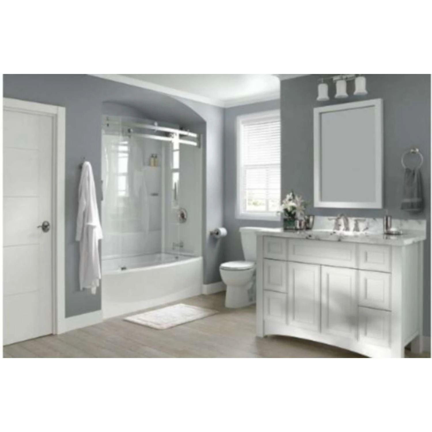 Delta Classic 400 60 In. H X 30 In. L Clear Shower Door 5 Delta Classic 400 60 In. H X 30 In. L Clear Shower Door - Image 5