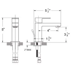 Huntington Brass Razo Chrome Single-Handle Bathroom Sink Faucet 4 In. -ACE Shop 905a4b57 4e53 4e13 ae22 333ec73a5cf4