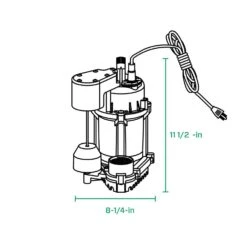 Zoeller 1/2 HP 3600 Gph Cast Iron Vertical Float Switch AC Submersible Sump Pump -ACE Shop 90712562 eba1 4d0b 839e 621860b17d8a