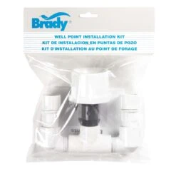 Brady PVC White 1 1/4 2 In. Well Point Installation Kit