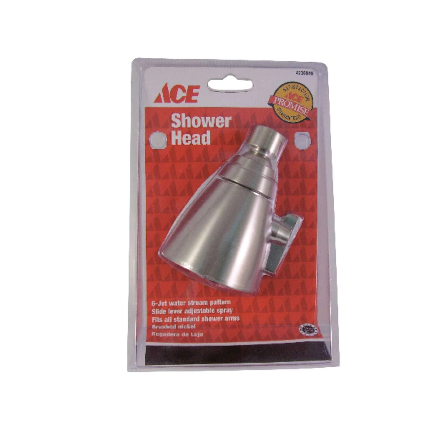 Ace Brushed Nickel Brass 6 Settings Showerhead 2.5 Gpm 1 Ace Brushed Nickel Brass 6 Settings Showerhead 2.5 Gpm