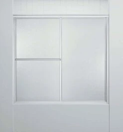 Sterling 56-1/4 In. H X 59-3/8 In. W Silver Framed Shower Door