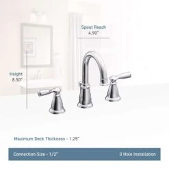Moen Banbury Brushed Nickel Bathroom Faucet 8-16 In. -ACE Shop 950251ae 4a58 4249 9636 351f26e0e5f1