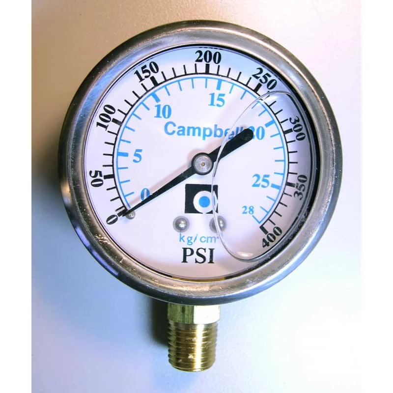 Campbell Other 1/4 In. Liquid Filled Pressure Gauge 1 Campbell Other 1/4 In. Liquid Filled Pressure Gauge