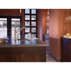 Moen Wetherly One Handle Stainless Steel Kitchen Faucet Side Sprayer Included -ACE Shop 97e342e1 c939 44cd bf79 50135d4fcb99