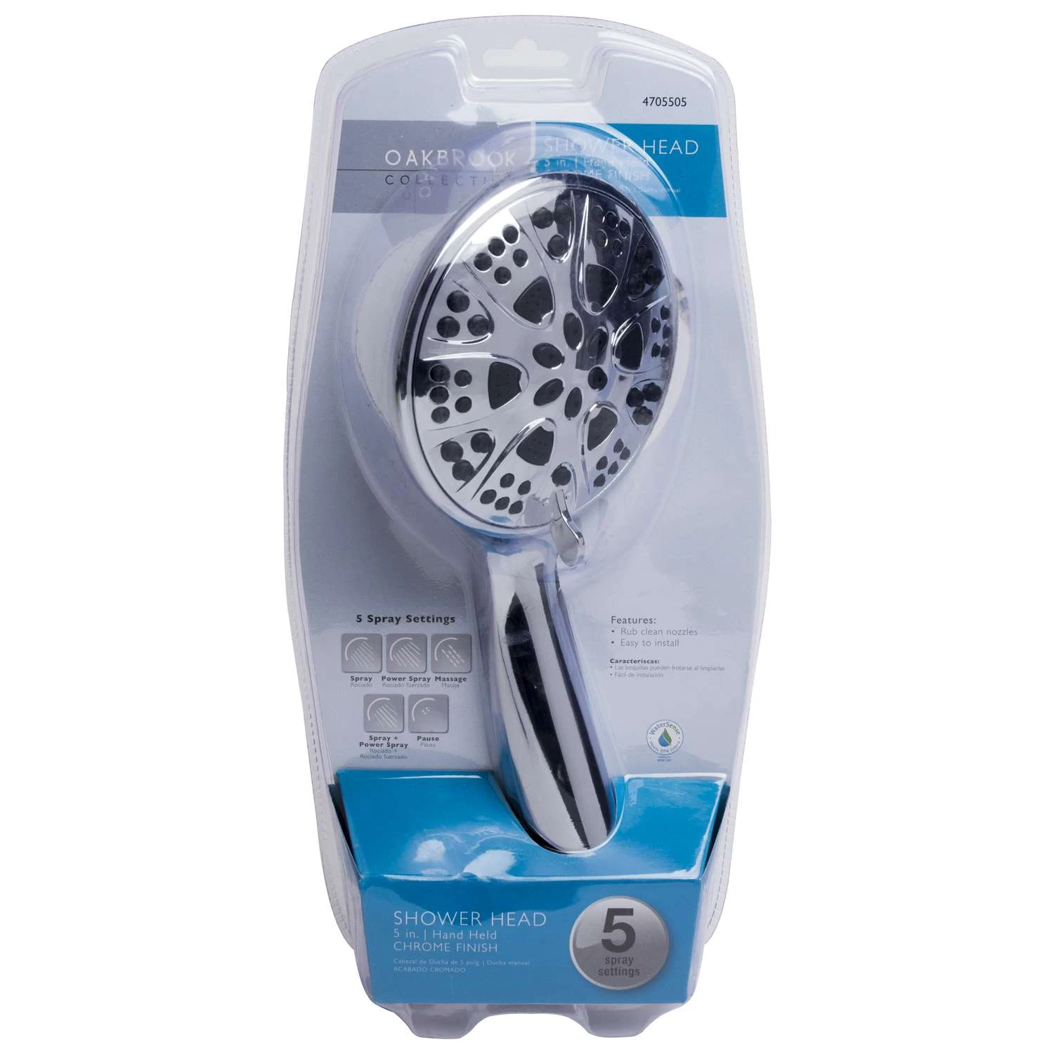 OakBrook Chrome PVC Shower Hose 2 OakBrook Chrome PVC Shower Hose - Image 2