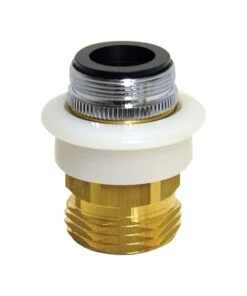 Danco Dual Thread 15/16 In.-27 Or 55/64 In. Chrome Plated Aerator Adapter
