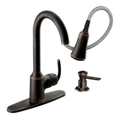Moen Bayhill One Handle Bronze Pull-Down Kitchen Faucet -ACE Shop 9eaf4c45 cbf2 4f4d a0be 3326e8f7b726