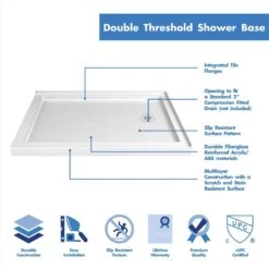 DreamLine SlimLine 2-3/4 In. H X 36 In. W X 48 In. L White Shower Base -ACE Shop a0ff3151 6c52 4490 b3ec 5b8c11650528