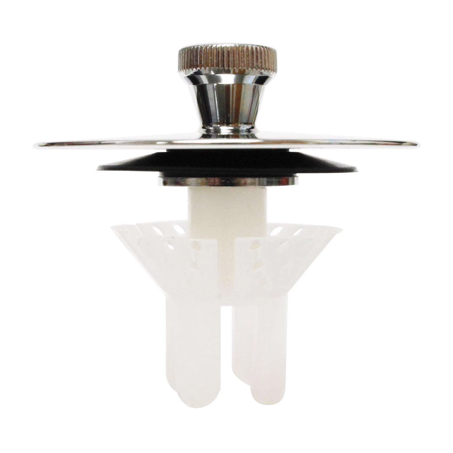 Keeney Quick-N-Easy 2 In. Polished Chrome Brass Tub Stopper 2 Keeney Quick-N-Easy 2 In. Polished Chrome Brass Tub Stopper - Image 2