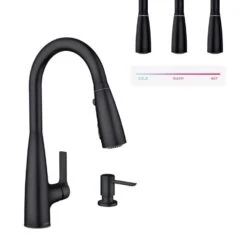 Moen Haelyn One Handle Matte Black Pull-Down Kitchen Faucet 17 Moen Haelyn One Handle Matte Black Pull-Down Kitchen Faucet -ACE Shop a1c2f088 2d92 4595 be68 1bf00b0f89e9