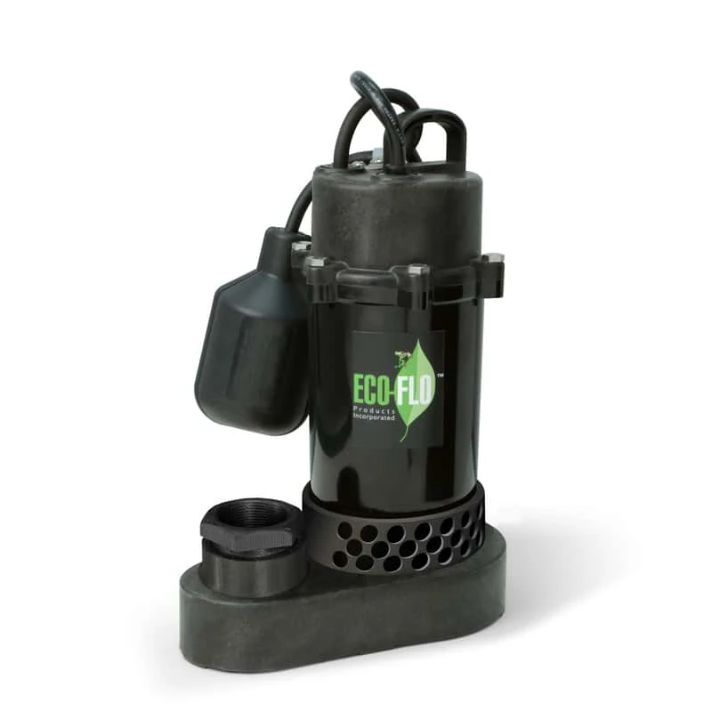 ECO-FLO 1/2 HP 4080 Gph Aluminum Tethered Float Switch AC Submersible Sump Pump 1 ECO-FLO 1/2 HP 4080 Gph Aluminum Tethered Float Switch AC Submersible Sump Pump