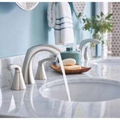 Moen Lindor Brushed Nickel Widespread Bathroom Sink Faucet 8 - 16 In. 8 Moen Lindor Brushed Nickel Widespread Bathroom Sink Faucet 8 - 16 In. -ACE Shop a38b0b4f a82a 46ac 8eab 6d323cfd3da3