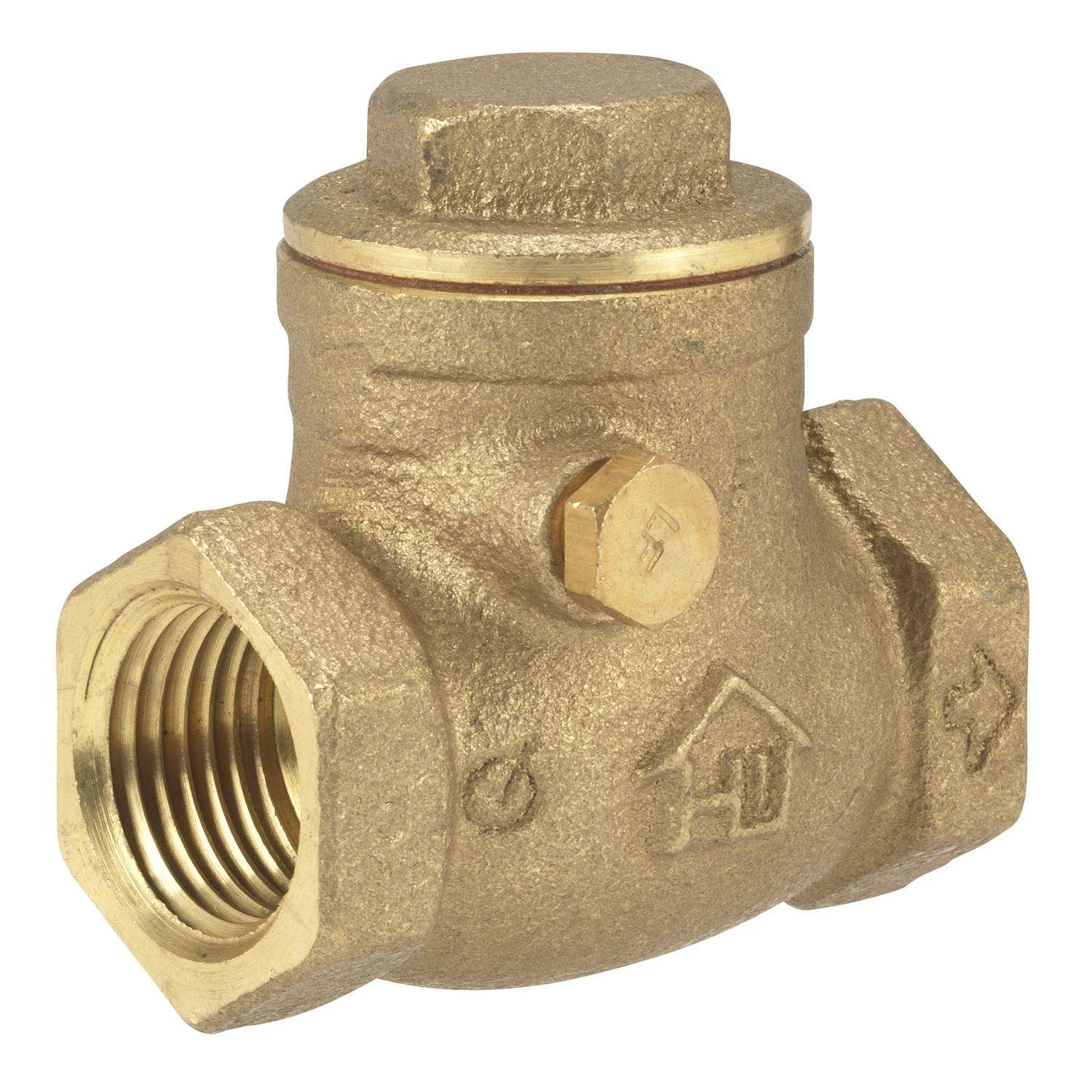 Homewerks 1-1/4 In. D X 1-1/4 In. D FIP Brass Swing Check Valve 1 Homewerks 1-1/4 In. D X 1-1/4 In. D FIP Brass Swing Check Valve