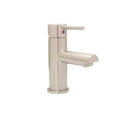 Huntington Brass Euro Satin Nickel Single-Handle Bathroom Sink Faucet 4 In.