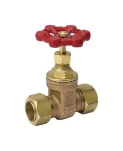 B&K ProLine 1/2 In. Comp X Comp Brass Gate Valve
