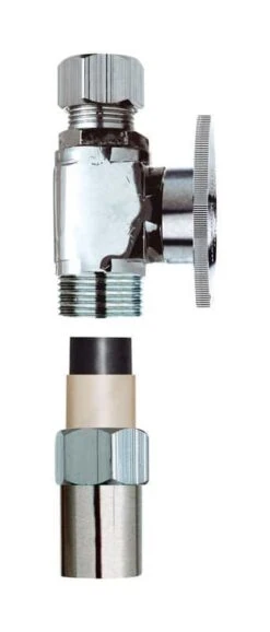 Plumb Pak 1/2 In. Compression X 3/8 In. Compression CPVC Straight Valve