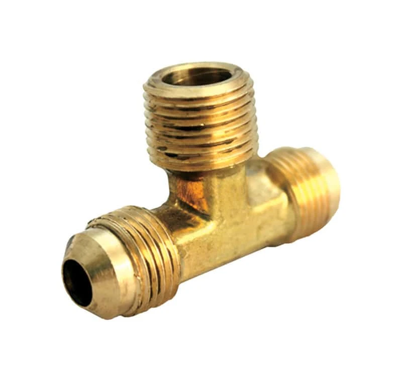 JMF Company 5/8 In. Flare X 1/2 In. D MPT Brass Branch Tee 1 JMF Company 5/8 In. Flare X 1/2 In. D MPT Brass Branch Tee