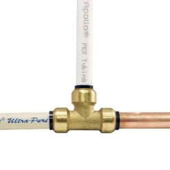 Apollo® Apollo Tectite Push To Connect 1/2 In. PTC In To X 1/2 In. D PTC Brass Slip Tee -ACE Shop adbec082 8479 4e5c a07c 501e1e32265e