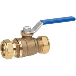 Homewerks 1 In. Brass Compression Ball Valve Standard Port