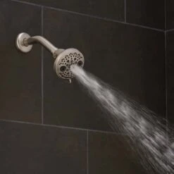 Oxygenics Brushed Nickel ABS 5 Settings Showerhead 1.75 Gpm -ACE Shop ae210649 ea76 4f84 8245 8f51cc3f821c