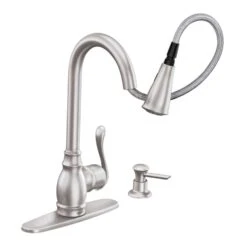 Moen Anabelle One Handle Stainless Steel Pull-Down Kitchen Faucet 17 Moen Anabelle One Handle Stainless Steel Pull-Down Kitchen Faucet -ACE Shop b199a9c9 829e 43b3 b42b c98159b67298