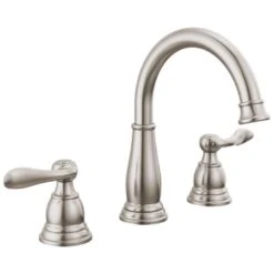 Delta Windemere Brushed Nickel Widespread Bathroom Sink Faucet 8 In.