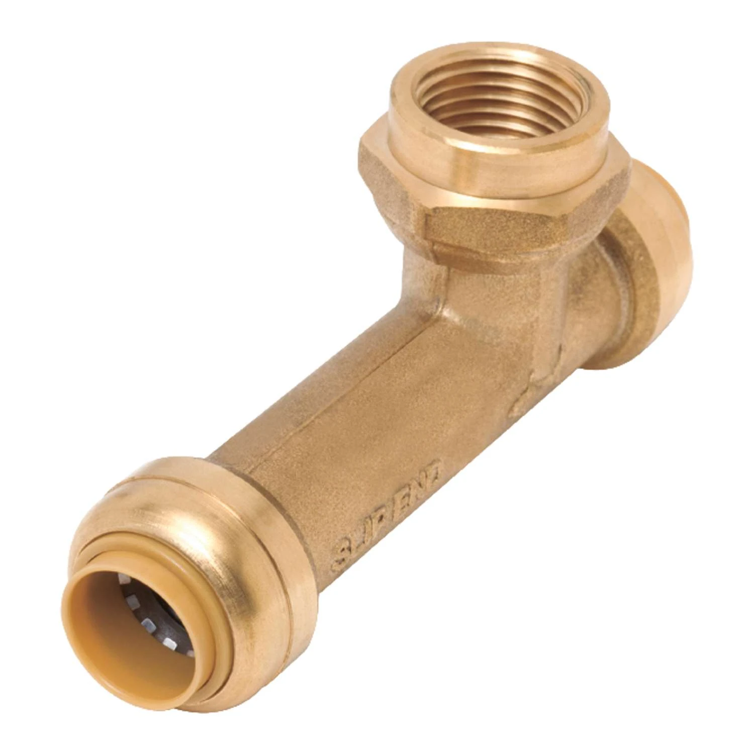 SharkBite Push To Connect 3/4 In. PTC X 3/4 In. D PTC Brass Threaded Center Tee 1 SharkBite Push To Connect 3/4 In. PTC X 3/4 In. D PTC Brass Threaded Center Tee