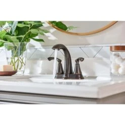 Moen Tiffin Bronze Bathroom Faucet 4 In. 17 Moen Tiffin Bronze Bathroom Faucet 4 In. -ACE Shop b517124a cec5 4804 aa1c e197c01347db