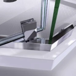 DreamLine Prism 72 In. H X 34-1/8 In. W Chrome Clear Frameless Shower Enclosure -ACE Shop b742003b 784f 44fc b658 e9b155878b6a