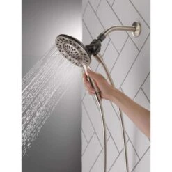 Delta Satin Nickel Stainless Steel 4 Settings Showerhead Combo 1.75 Gpm -ACE Shop b880631e e0f9 4532 9f32 c78509b55f89