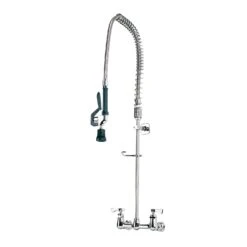 Krowne Royal Series Two Handle Chrome Kitchen Faucet Side Sprayer Included