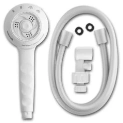 Waterpik PowerSpray White Plastic 4 Settings Handheld Showerhead 1.8 Gpm 12 Waterpik PowerSpray White Plastic 4 Settings Handheld Showerhead 1.8 Gpm -ACE Shop b8edf777 b819 459f 8434 48c9704567d1