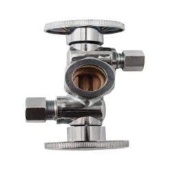 Keeney 3/8 In. Compression In. X 1/4 In. Compression Brass Dual Shut-Off Valve -ACE Shop ba2f0299 aafd 4572 a27e 7497713074f8