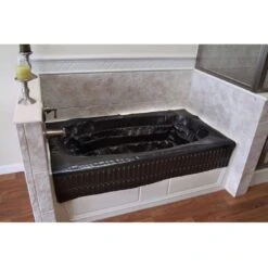 Oatey 2 H X 15 In. W X 15 In. L Black Adjustable Bathtub Protector -ACE Shop bb58d661 6980 49b8 bbf7 423499a3b62a